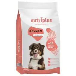 Zooplus 2x 15kg Nutriplus Adult Dog met zalm droog hondenvoer aanbieding