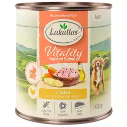 Zooplus 12x800g Lukullus Vitality Graanvrij - Kip aanbieding