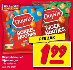 Nettorama Duyvis borrel- of tijgernootjes aanbieding