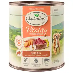 Zooplus 12x800g Lukullus Vitality Graanvrij - Wild Zwijn aanbieding