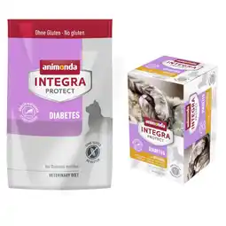 Zooplus 40% korting! animonda Integra Protect Adult 6 x 100 g + 1,2 kg kroketten - Adult Diabetes 1.2 kg aanbieding