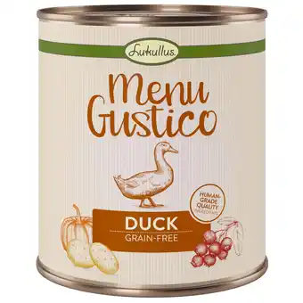 Zooplus 6x800 g Lukullus Menu Gustico - Eend met Wortel, Cranberry's en Rozemarijn Hondenvoer aanbieding