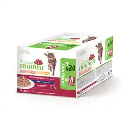Zooplus Natural Trainer Adult Natvoer voor Katten - 24 x 85 g mixverpakking: Kip & Zalm aanbieding