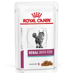 Zooplus 12x85g Feline Renal met Vis Royal Canin Veterinary Diet Kattenvoer aanbieding