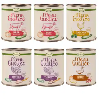 Zooplus 6x800 g Lukullus Menu Gustico - Hondenvoer (6 x 800g) aanbieding
