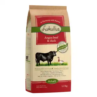 Zooplus 1,5 kg Lukullus Naturkost - Angus-Rund & Eend aanbieding