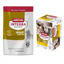 Zooplus 40% korting! animonda Integra Protect Adult 6 x 100 g + 1,2 kg kroketten - Adult Urinestenen aanbieding