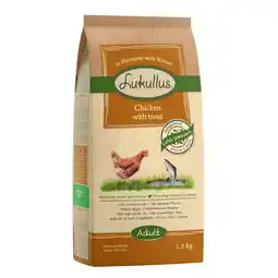Zooplus 1,5 kg Lukullus Naturkost - Kip & Forel aanbieding