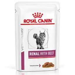Zooplus 12x85g Feline Renal met Rund Royal Canin Veterinary Diet Kattenvoer aanbieding