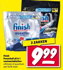 Nettorama Finish Powerball all in 1 vaatwastabletten aanbieding