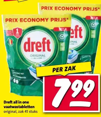 Nettorama Dreft all in one vaatwastabletten aanbieding