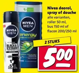Nettorama Nivea deorol, spray of douche aanbieding