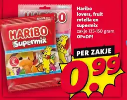 Nettorama Haribo lovers, fruit rotella en supermix aanbieding