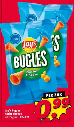 Nettorama Lay's Bugles nacho cheese aanbieding