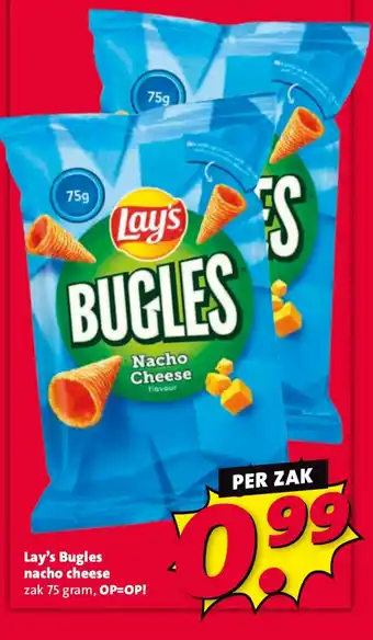 Nettorama Lay's Bugles nacho cheese aanbieding