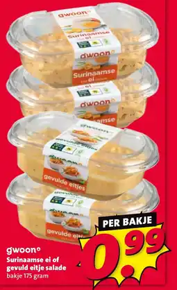 Nettorama gwoon Surinaamse ei of gevuld eitje salade aanbieding