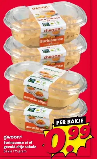 Nettorama gwoon Surinaamse ei of gevuld eitje salade aanbieding