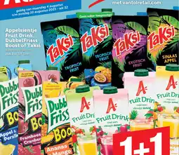 Coop Appelsientje Fruit Drink, DubbelFrisss Boost of Taksi aanbieding