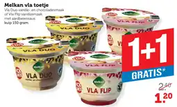 Coop Melkan vla toetje aanbieding