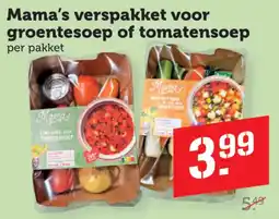 Coop Mama's verspakket voor groentesoep of tomatensoep aanbieding