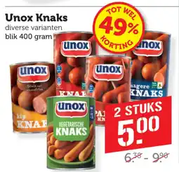 Coop Unox Knaks aanbieding