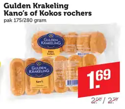 Coop Gulden Krakeling Kano's of Kokos rochers aanbieding