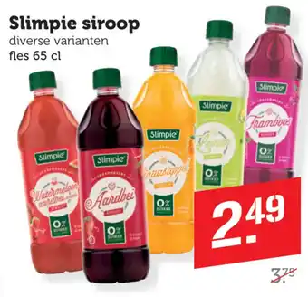 Coop Slimpie siroop aanbieding