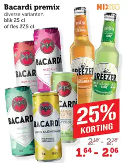 Coop Bacardi premix aanbieding