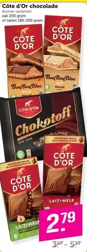 Coop Côte d'Or chocolade aanbieding