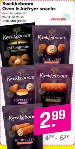 Coop Kwekkeboom Oven & Airfryer snacks aanbieding