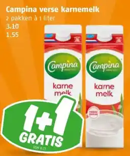 Poiesz Campina verse karnemelk aanbieding