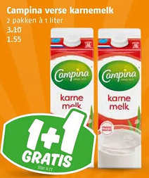 Poiesz Campina verse karnemelk aanbieding