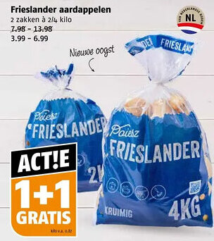 Poiesz Frieslander aardappelen aanbieding