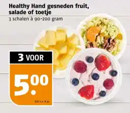 Poiesz Healthy Hand gesneden fruit, salade of toetje aanbieding