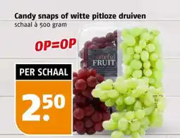 Poiesz Candy snaps of witte pitloze druiven aanbieding