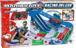 Bol.com Super Mario Kart Racing DX-racebaan met 2 karts Luigi en Mario - 6 obstakels aanbieding