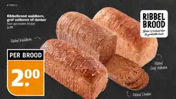 Poiesz Ribbelbrood waldkorn, grof volkoren of donker aanbieding