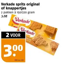 Poiesz Verkade sprits original of knappertjes aanbieding