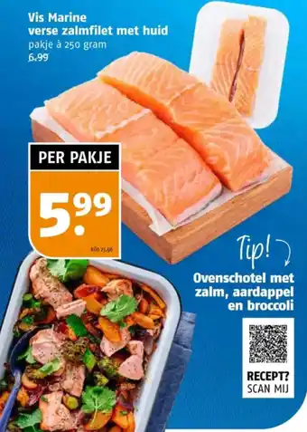 Poiesz Vis Marine verse zalmfilet met huid aanbieding