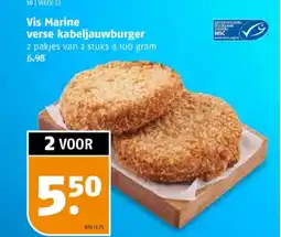 Poiesz Vis Marine verse kabeljauwburger aanbieding