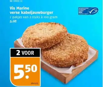 Poiesz Vis Marine verse kabeljauwburger aanbieding
