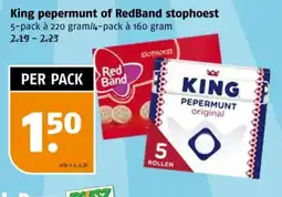 Poiesz King pepermunt of RedBand stophoest aanbieding
