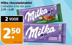 Poiesz Milka chocoladetablet aanbieding