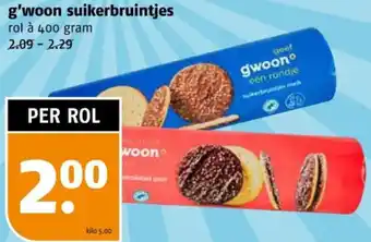 Poiesz G'woon suikerbruintjes aanbieding
