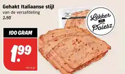 Poiesz Gehakt Italiaanse stijl aanbieding