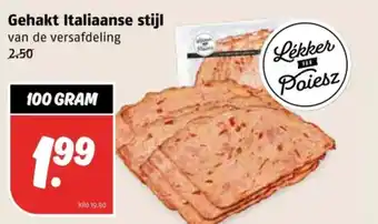 Poiesz Gehakt Italiaanse stijl aanbieding