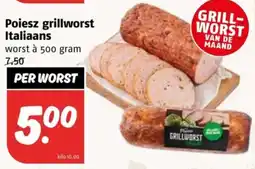 Poiesz Poiesz grillworst Italiaans aanbieding