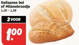 Poiesz Italiaanse bol of Milanobroodje aanbieding
