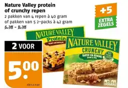 Poiesz Nature Valley protein of crunchy repen aanbieding