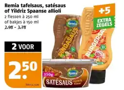 Poiesz Remia tafelsaus, satésaus of Yildriz Spaanse allioli aanbieding